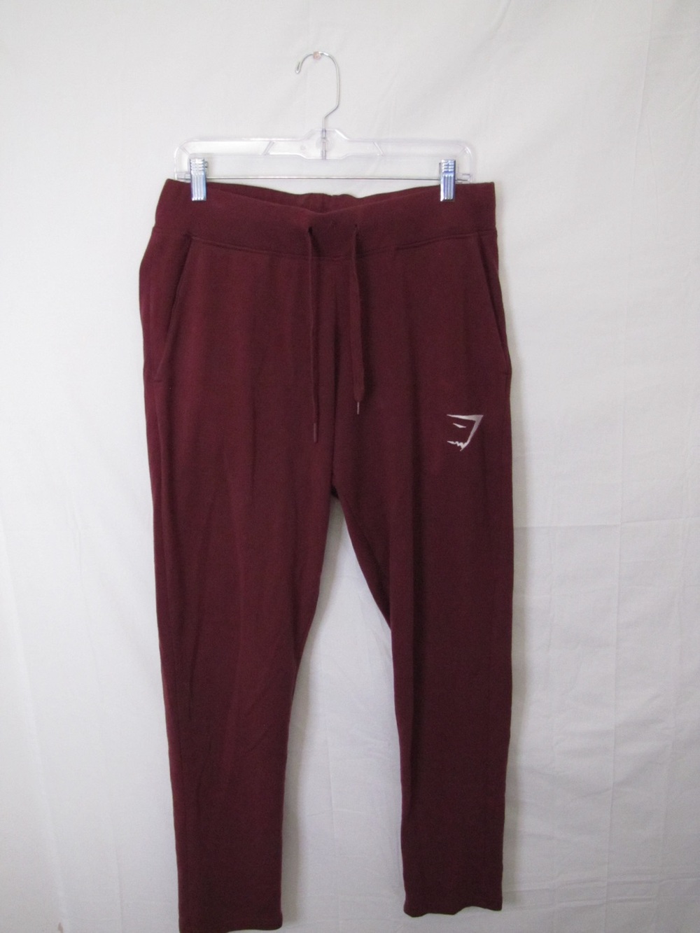 Gymshark Women's Maroon Drawstring Track Joggers